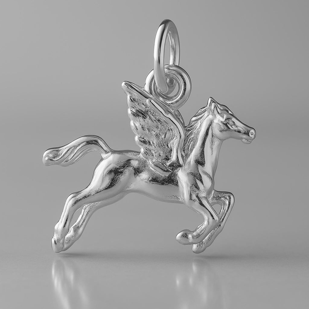 950 Platinum - Flying Pegasus Charm