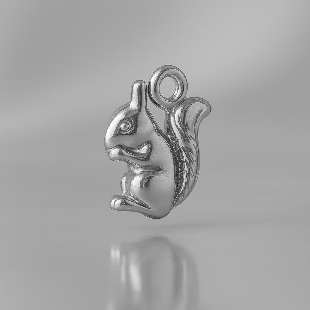 950 Platinum - American Red Squirrel Charm