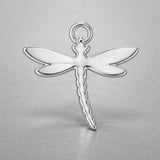 950 Platinum - Dragonfly Silhouette Charm