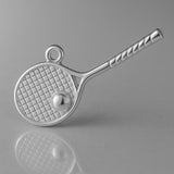 950 Platinum - Tennis Racket Charm
