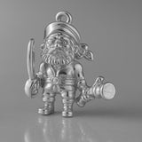950 Platinum - Pirate Buccaneer Charm