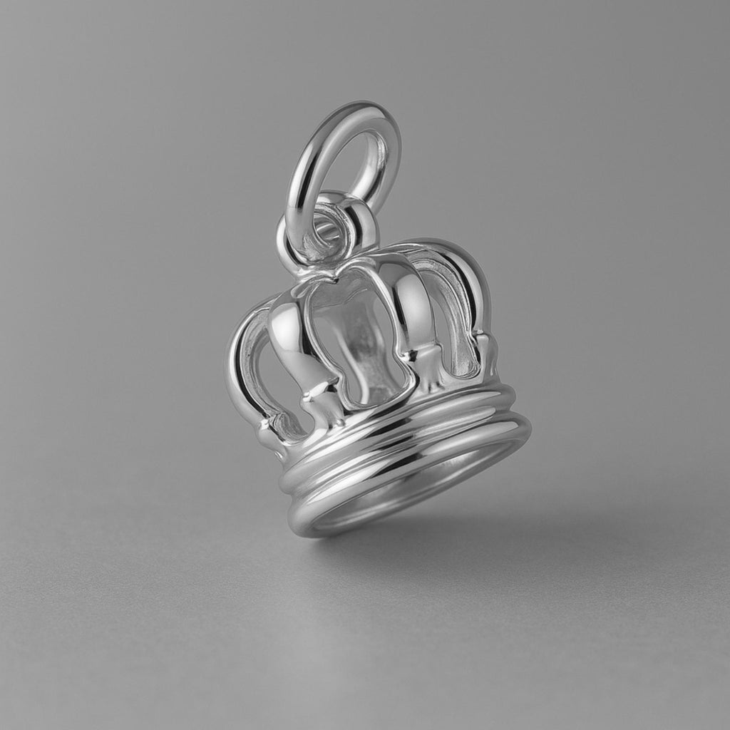 950 Platinum - Regal Crown Charm