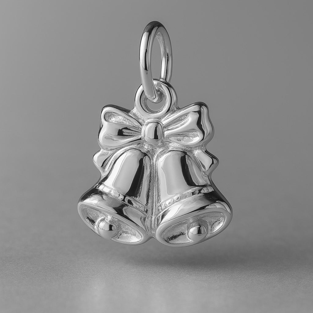 950 Platinum - Traditional Christmas Bells Charm