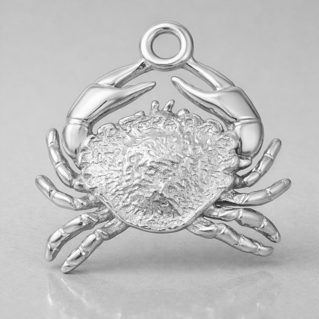 950 Platinum - Sea Crab Charm