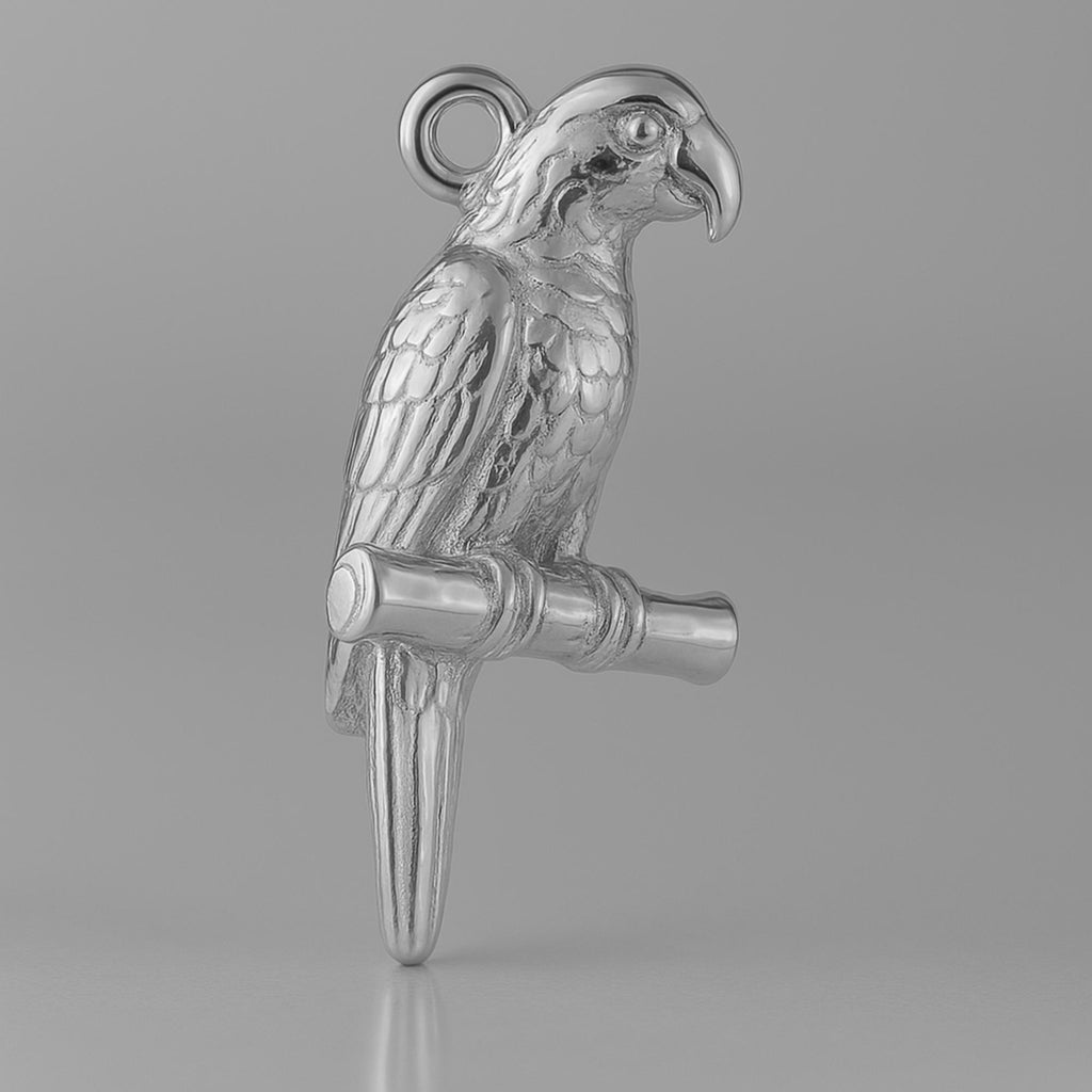 950 Platinum - Amazon Parrot Charm
