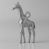 950 Platinum - Nubian Giraffe Charm