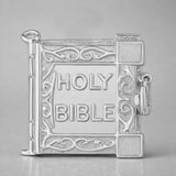 950 Platinum - Holy Bible Charm