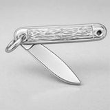 950 Platinum - Folding Pocket Knife Charm