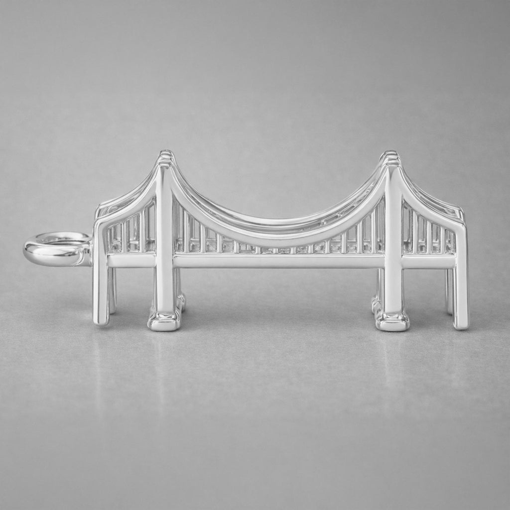 950 Platinum - Goldengate Bridge Charm