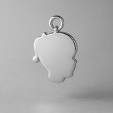 950 Platinum - Girls Silhouette Charm