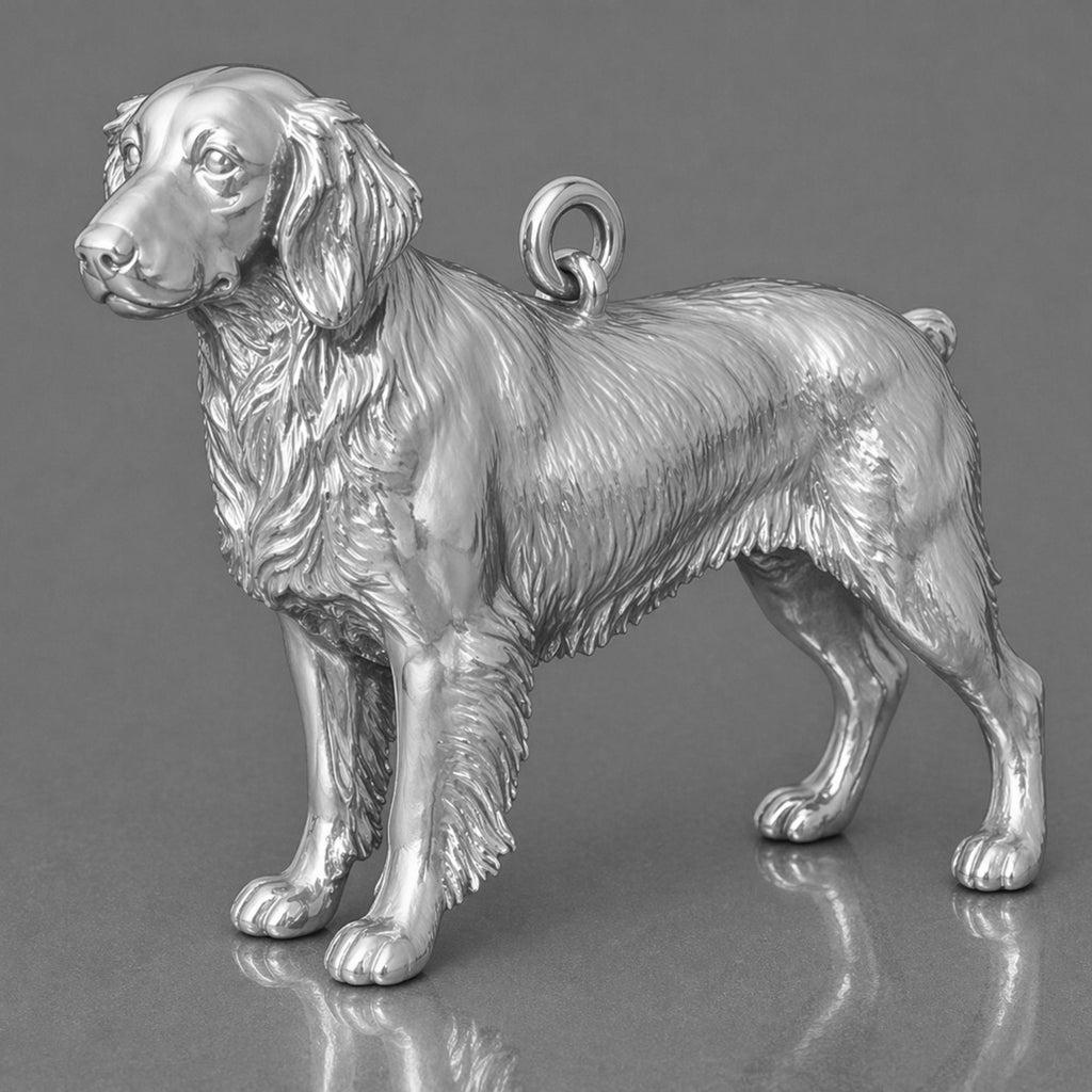 950 Platinum - Brittany Spaniel Dog Charm