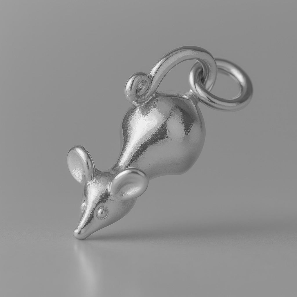 950 Platinum - House Mice Charm