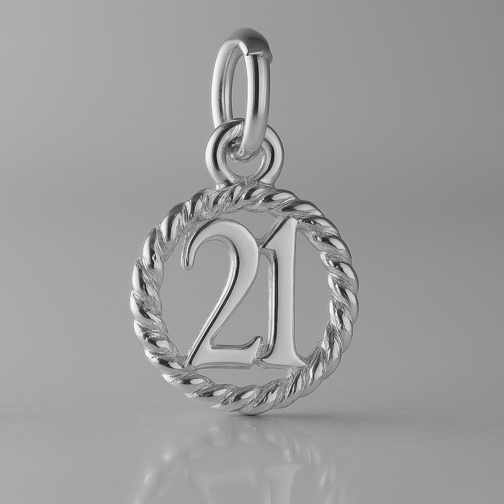 950 Platinum - 21 Wreath Pendant Charm