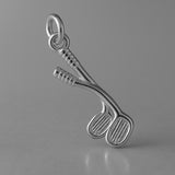 950 Platinum - Classic Golf Clubs Charm