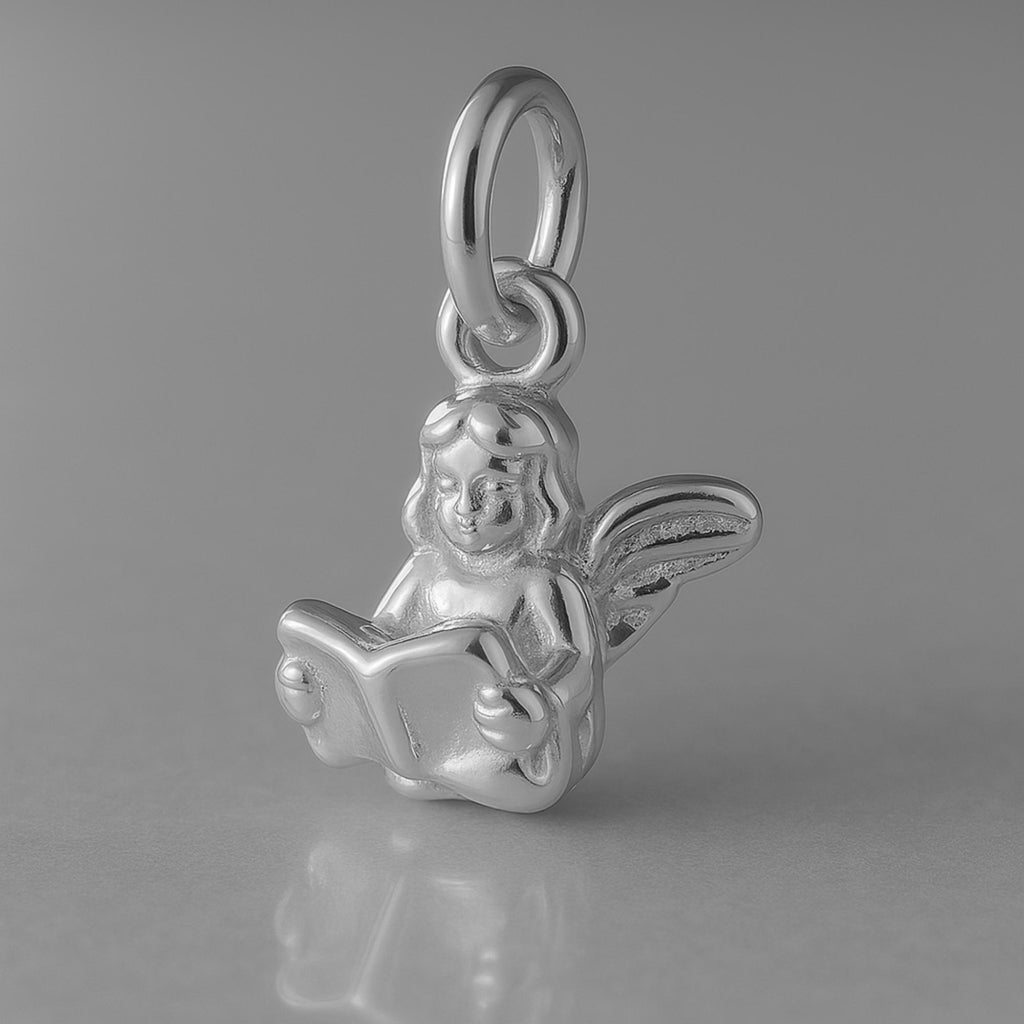 950 Platinum - Miniature Singing Angel Charm