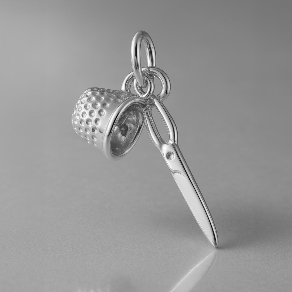 950 Platinum - Sewing Trinkets Charm