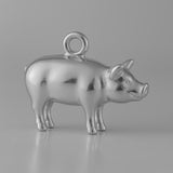 950 Platinum - Farmyard Pig Charm