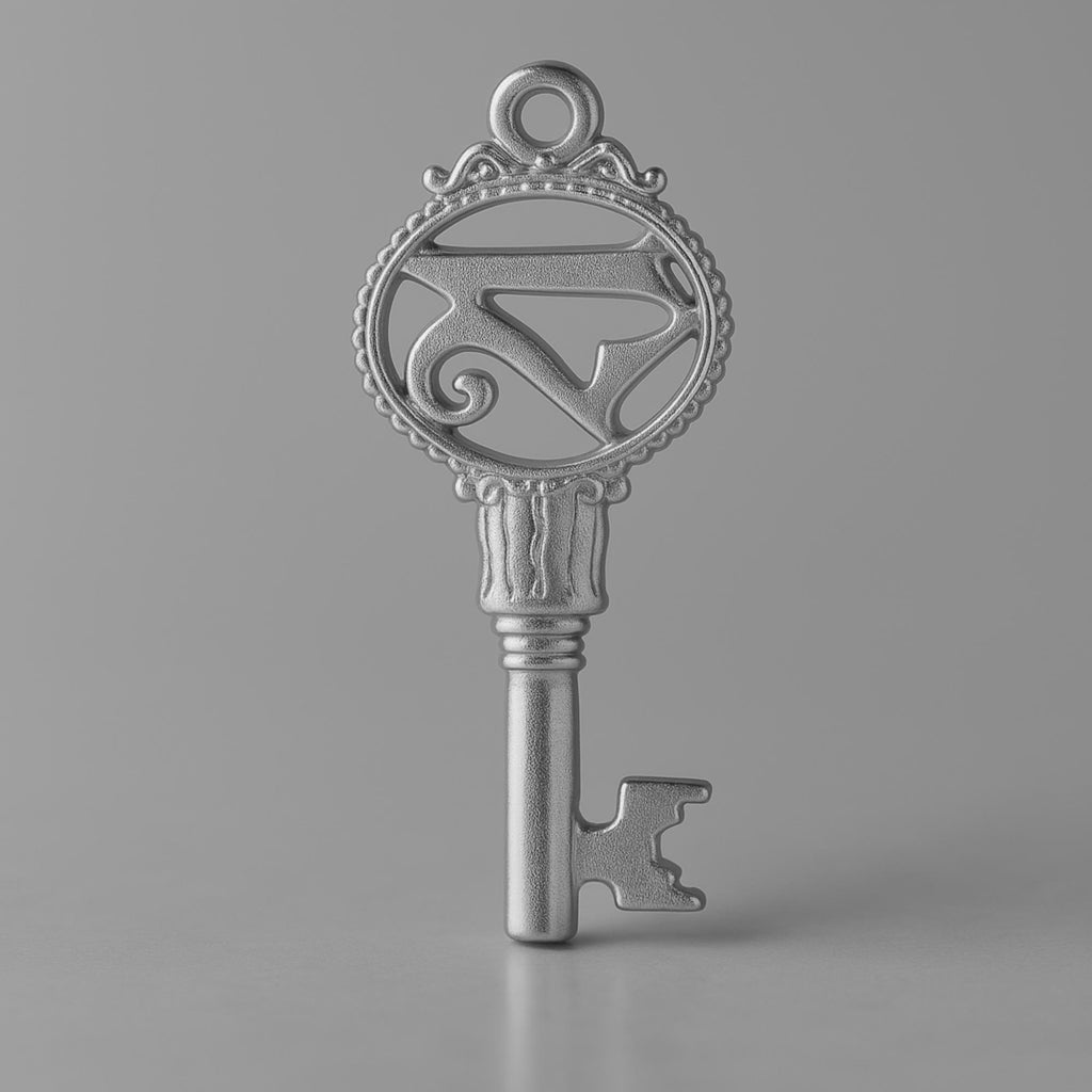 950 Platinum - Victorian Castle 21 Key Charm