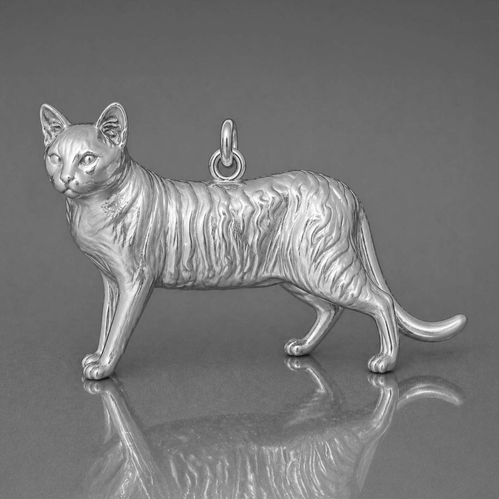 950 Platinum - Toyger Cat Charm