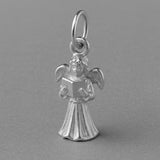 950 Platinum - Christmas Carol Angel Charm