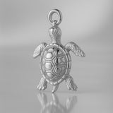 950 Platinum - Tropical Sea Turtle Charm