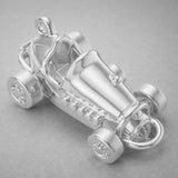 950 Platinum - Hot Rod Racer Charm