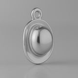 950 Platinum - Bowler Hat Charm