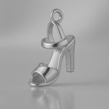 950 Platinum - Ankle Strap Heels Charm