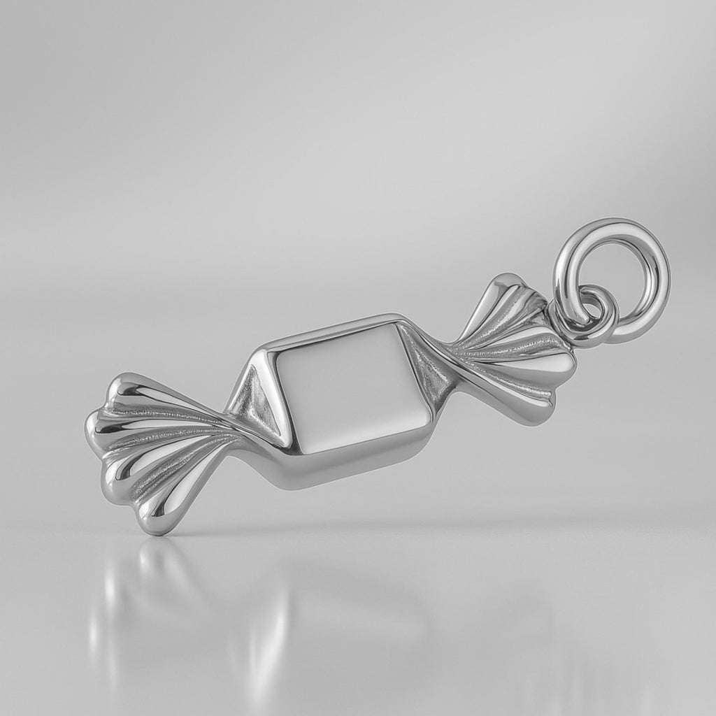 950 Platinum - Wrapped Candy Charm