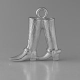 950 Platinum - Classic Cowboy Boots Charm