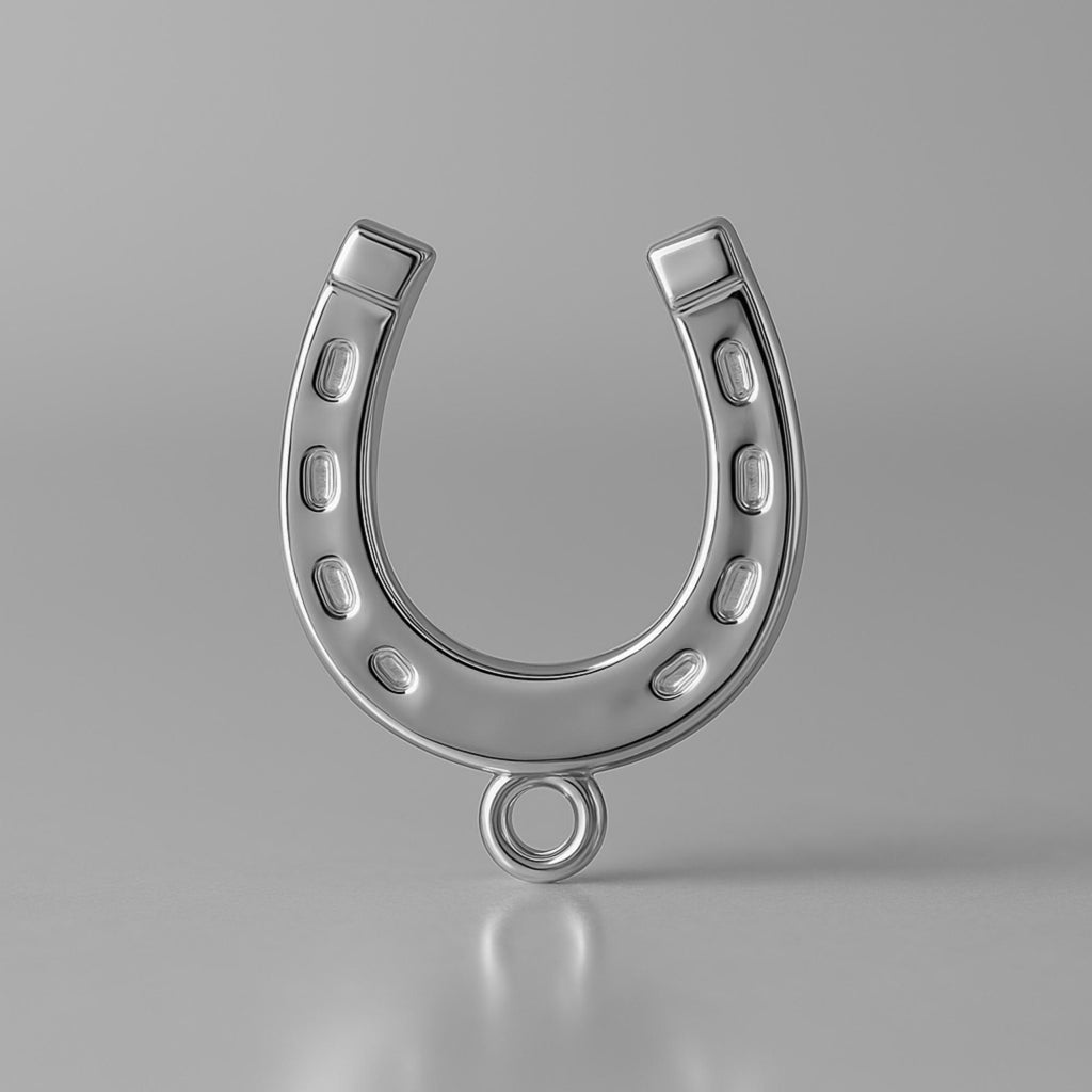 950 Platinum - Lucky Horseshoe Charm