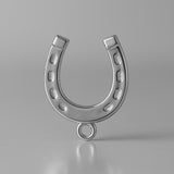 950 Platinum - Lucky Horseshoe Charm