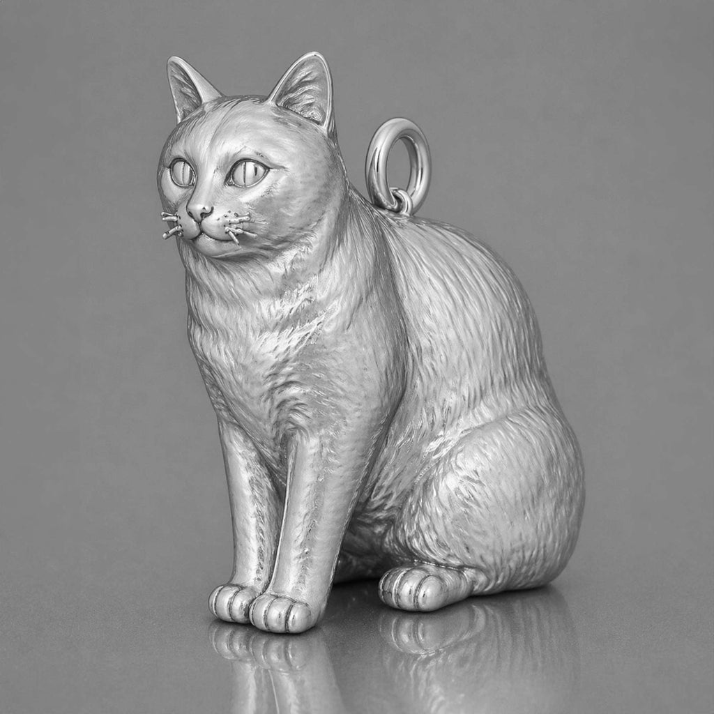 950 Platinum - American Shorthair Cat Charm