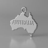 950 Platinum - Mini Australia Charm