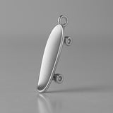 950 Platinum - Old-School Penny Skateboard Charm