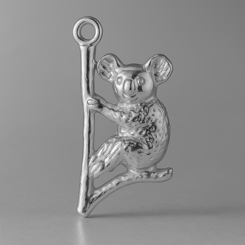 950 Platinum - Drop Bear Koala Charm