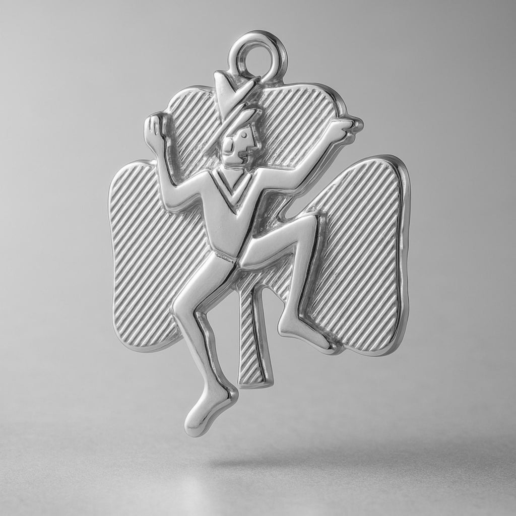 950 Platinum - Lucky Leprechaun Clover Charm