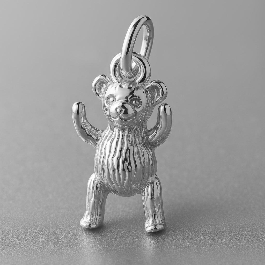 950 Platinum - Teddy Bear Charm