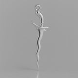 950 Platinum - Kris Sword Charm