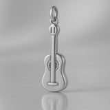 950 Platinum - Minimalist Guitar Charm