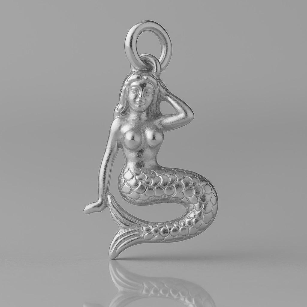 950 Platinum - Ceasg Mermaid Charm