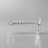 950 Platinum - Builders Hammer Charm