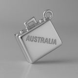 950 Platinum - Australia Suitcase Charm