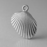 950 Platinum - Clam Beach Shell Charm