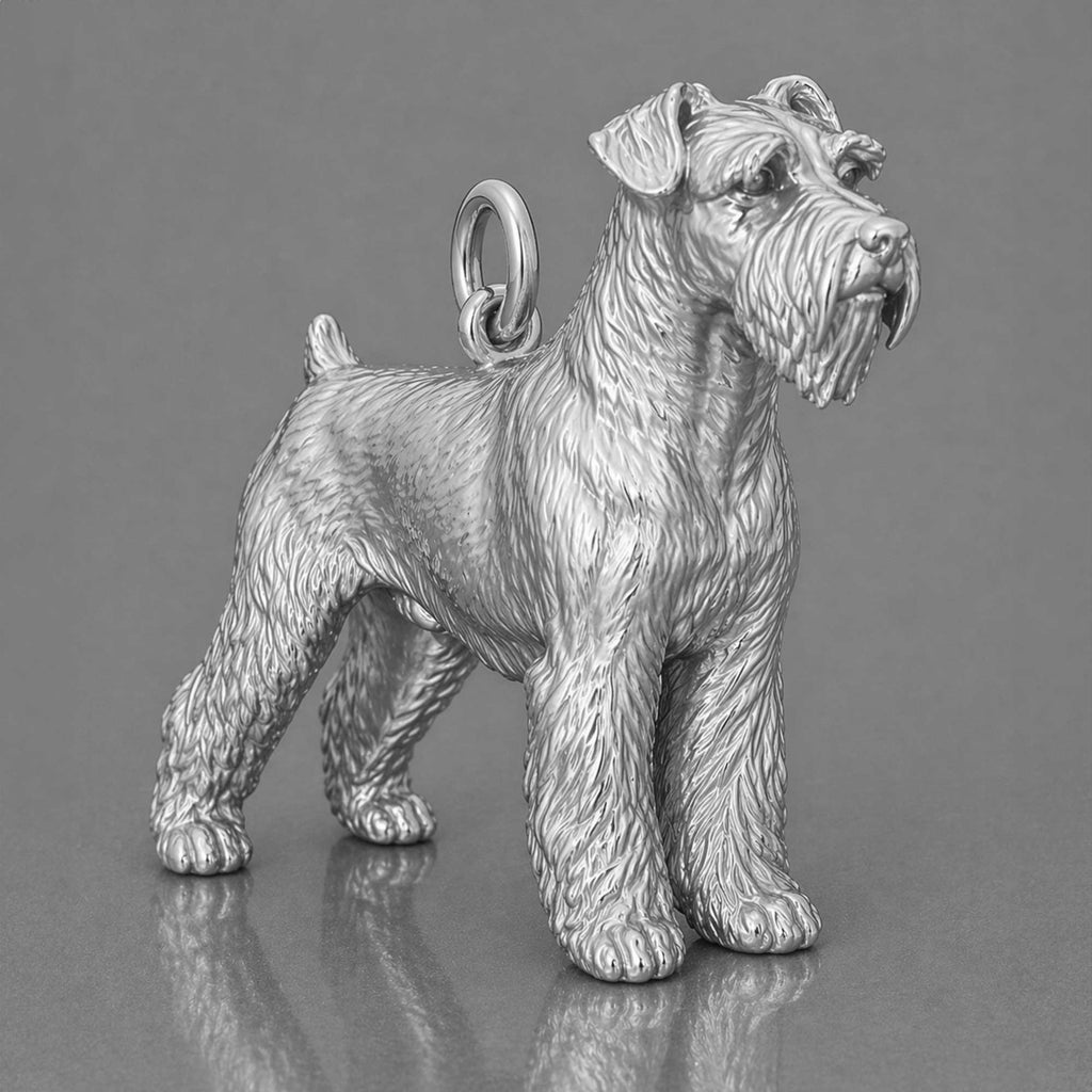 950 Platinum - Miniature Schnauzer Dog Charm