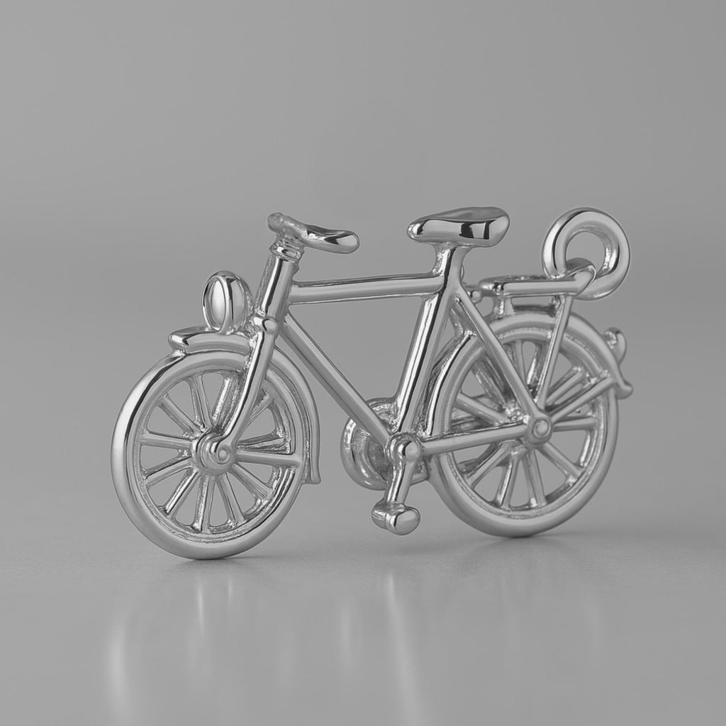 950 Platinum - Vintage Bicycle Charm