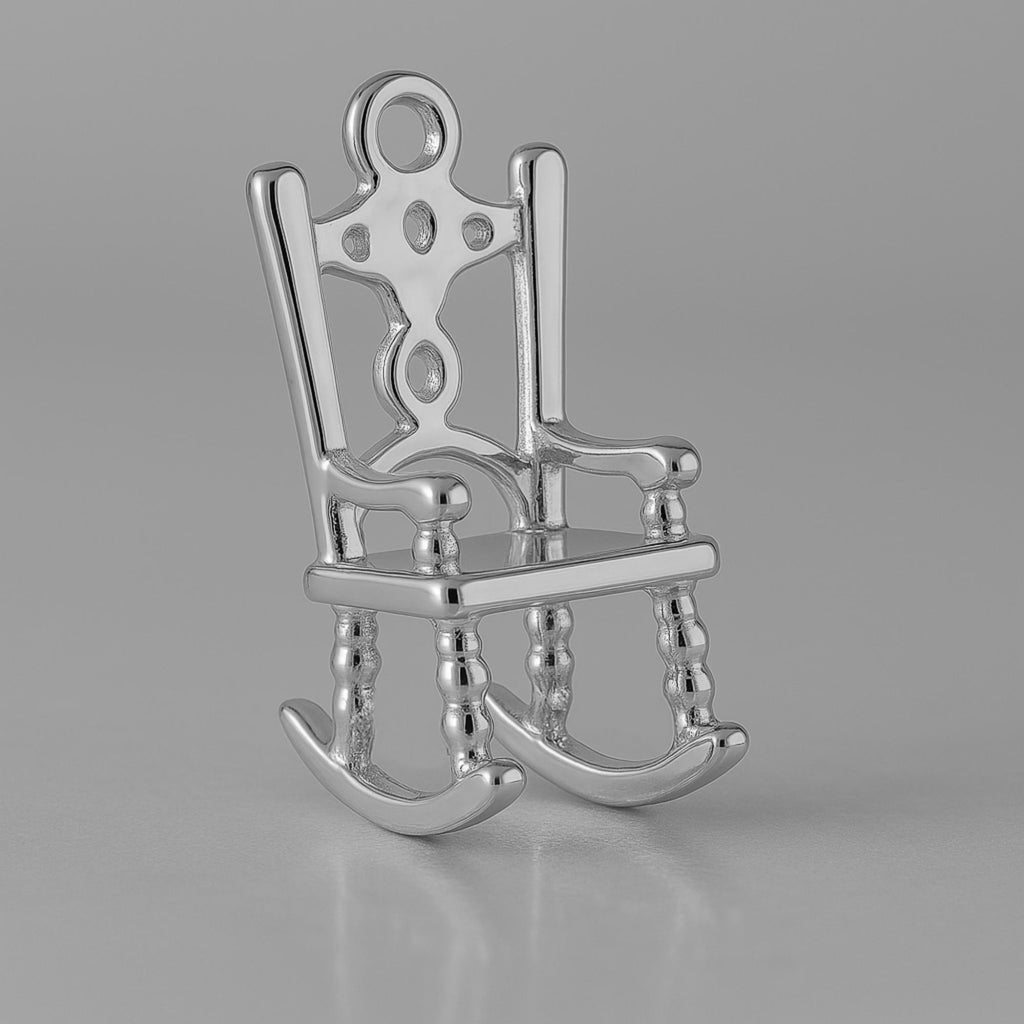 950 Platinum - Classic Rocking Chair Charm