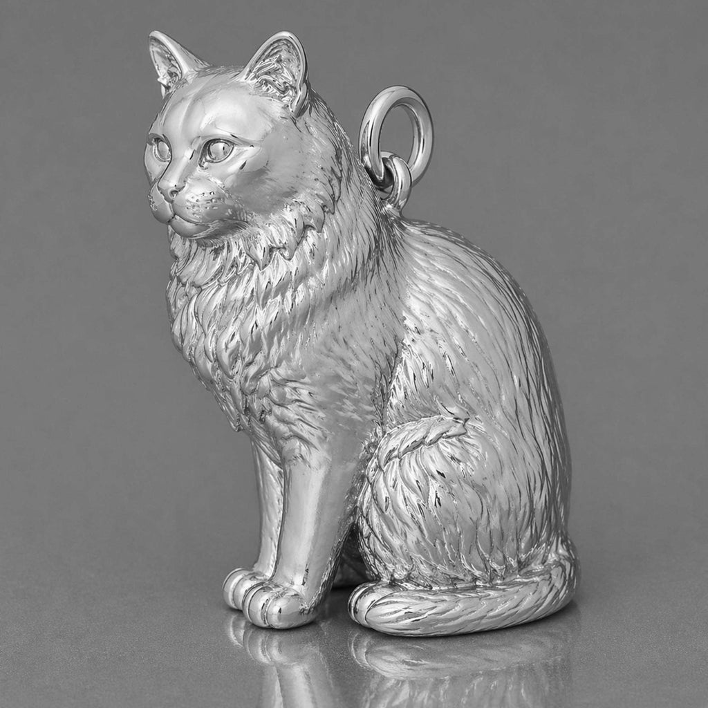 950 Platinum - Balinese Cat Charm