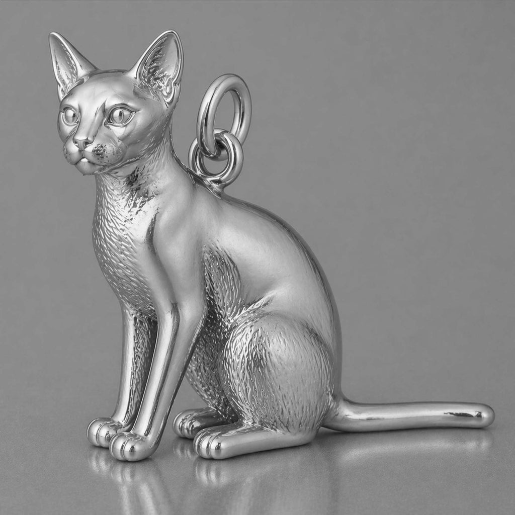 950 Platinum - Abyssinian Cat Charm
