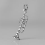 950 Platinum - Herald Trumpet Charm